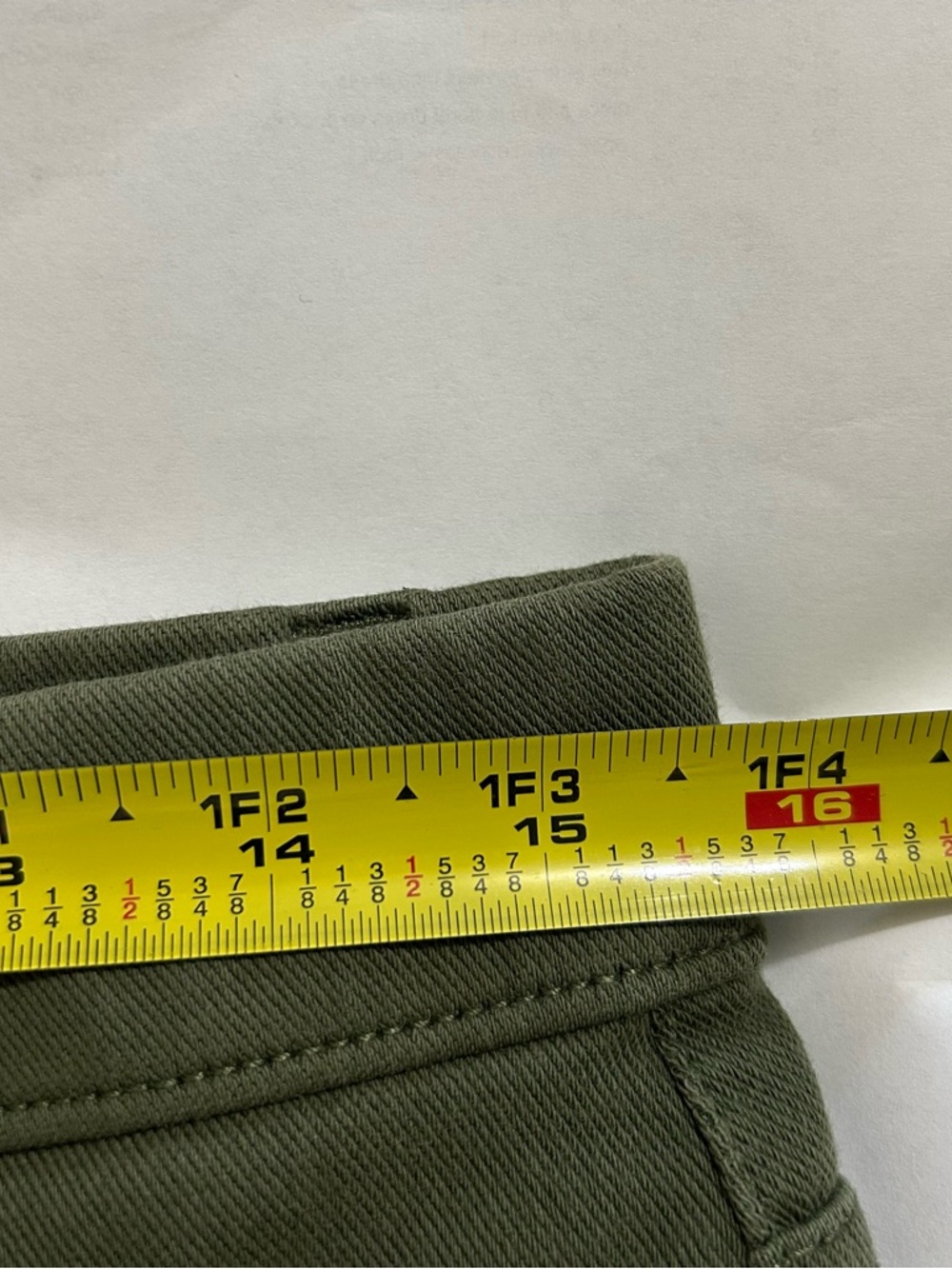 ❤️5 FOR $25❤️Olive Green Ponte Knit Jeggings Pants Size L 12-14 Stretch Casual - Picture 7 of 9